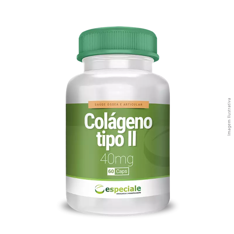 Colágeno tipo II 40mg 60 caps 