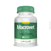 Macrovet 15mg 60 biscoitos Sabor Bacon 