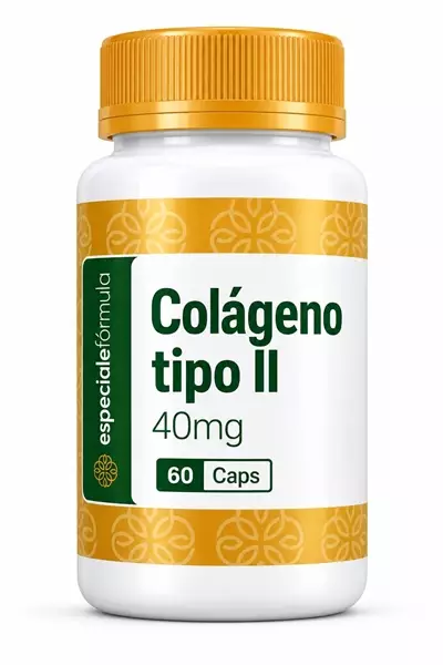Colágeno tipo II 40mg 60 caps 