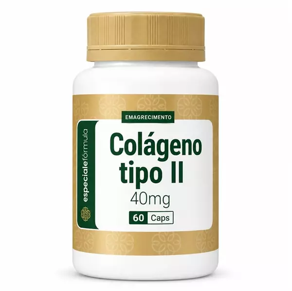 Colágeno tipo II 40mg 60 caps 